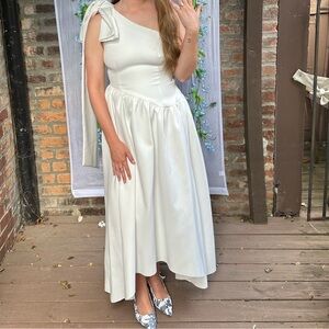 Elliatt One Shoulder Dress in White